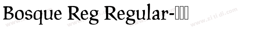 Bosque Reg Regular字体转换